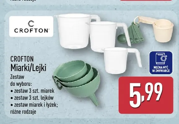 Zestaw miarek i łyżek Crofton promocja w Aldi