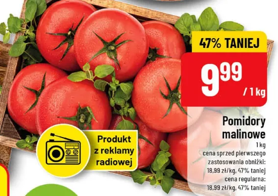 Pomidory malinowe promocja w POLOmarket