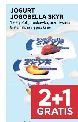 Jogurt truskawkowy Jogobella Skyr promocja w Stokrotka