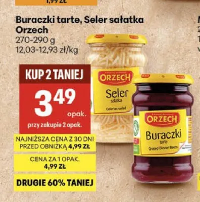Buraczki tarte Orzech promocja w Delikatesy Centrum