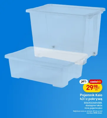 Pojemnik Kaio 43 l z pokrywą promocja w Castorama