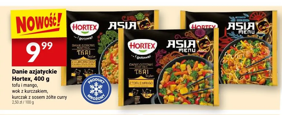 Danie azjatyckie Hortex kurczak z sosem żółte curry promocja w Twój Market