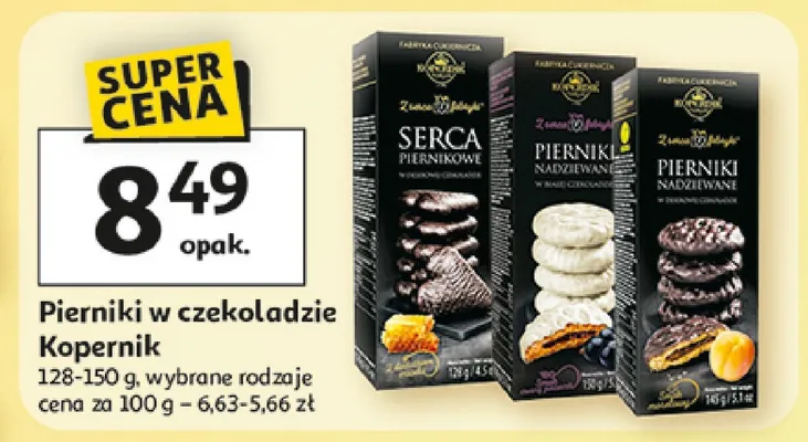Pierniki w czekoladzie Kopernik promocja w Auchan