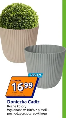 Doniczka Cadiz różne kolory Ø30cm promocja w Action