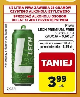 Piwo Lech Premium promocja w Carrefour Express