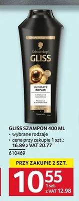 Szampon do włosów Gliss Ultimate Repair promocja w Selgros