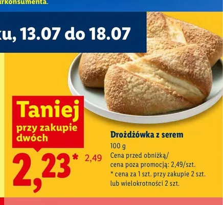 Drożdżówka z serem promocja w Lidl