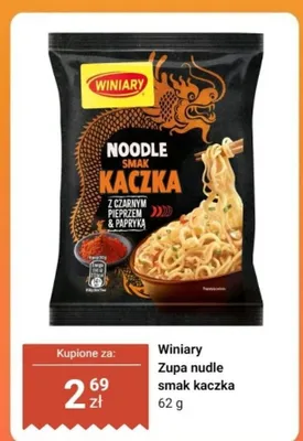 Zupa nudle smak kaczka Winiary promocja w Dino
