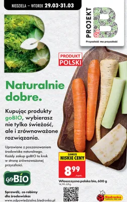 Włoszczyzna polska bio promocja w Biedronka