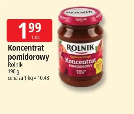 Koncentrat pomidorowy Rolnik promocja w Leclerc