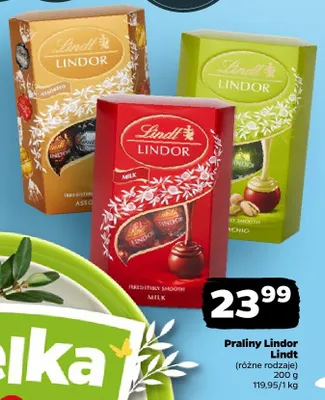 Praliny Lindor (różne rodzaje) promocja w Netto