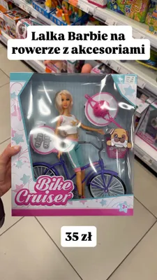 Lalka na rowerze z akcesoriami Bike Cruiser promocja w Dealz
