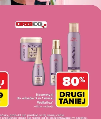 Kosmetyki do włosów 7 w 1 Wellaflex promocja w Carrefour