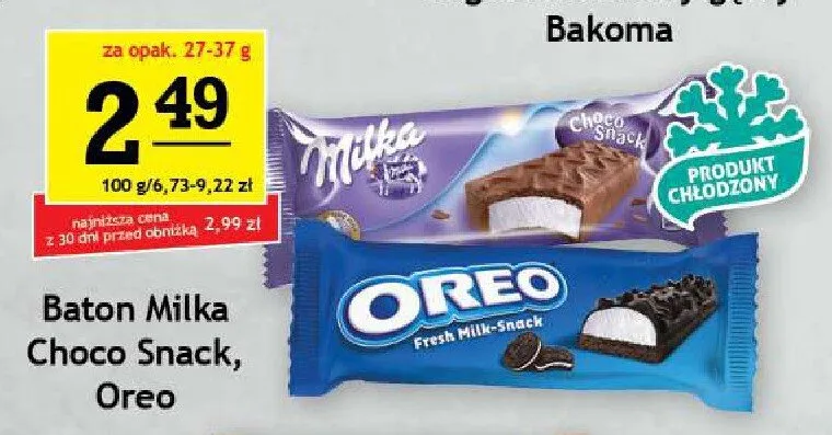 Baton Milka Choco Snack promocja w Gram Market