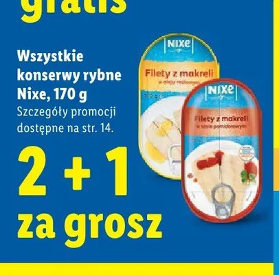 Filety z makreli w sosie pomidorowym Nixe promocja w Lidl