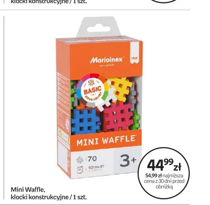 Klocki konstrukcyjne Marioinex Mini Waffle Basic promocja w Empik