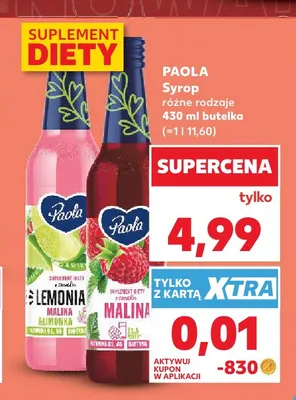 Syrop Paola Lemonia Malina & Limonka promocja w Kaufland