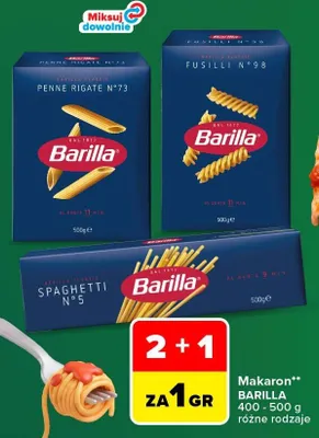 Makaron Barilla Spaghetti N°5 promocja w Carrefour