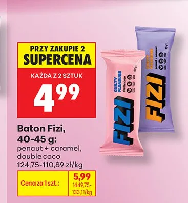 Baton Fizi double coco promocja w Biedronka