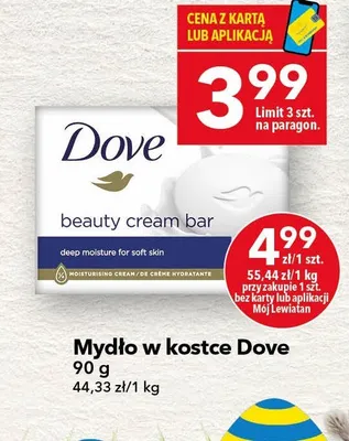 Mydło w kostce Dove beauty cream bar promocja w LEWIATAN