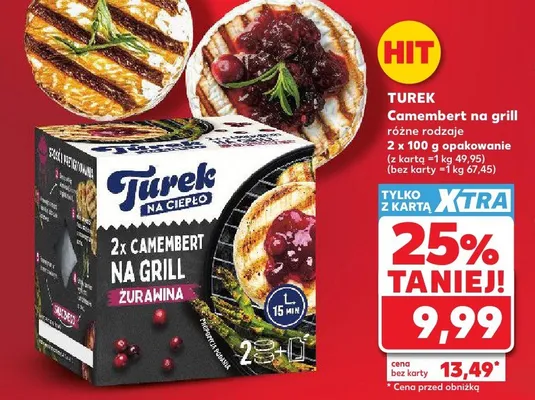 Camembert na grill żurawina Turek promocja w Kaufland