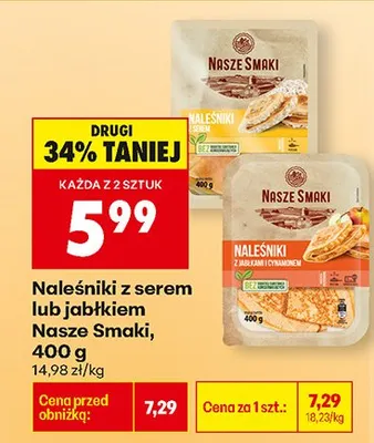 Naleśniki z serem promocja w Biedronka