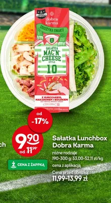 Sałatka Lunchbox Mac'N'Cheese Style Dobra Karma promocja w Żabka