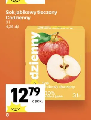 Sok jabłkowy tłoczony Codzienny promocja w Delikatesy Centrum