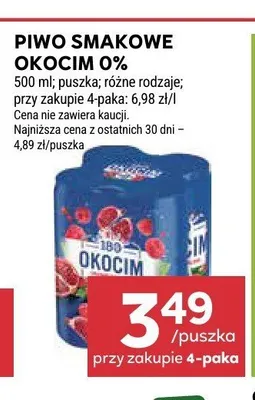Piwo bezalkoholowe smakowe Okocim promocja w Stokrotka