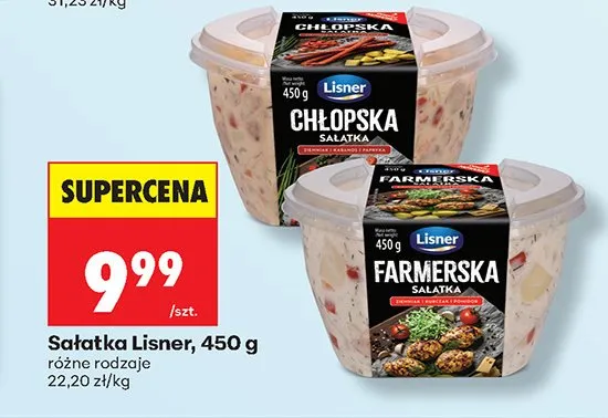 Sałatka Lisner Farmerska promocja w Biedronka