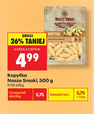 Kopytka Nasze Smaki promocja w Biedronka