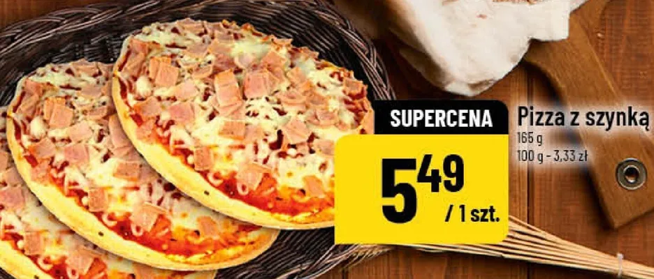 Pizza z szynką promocja w POLOmarket