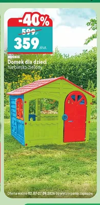 Domek dla dzieci Mookie niebiesko-zielony promocja w Biedronka