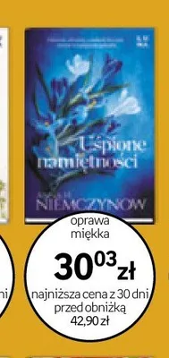 Książka Uśpione namiętności Anna H. Niemczynow oprawa miękka promocja w Empik