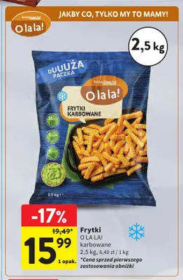 Frytki karbowane O La La! promocja w Intermarche
