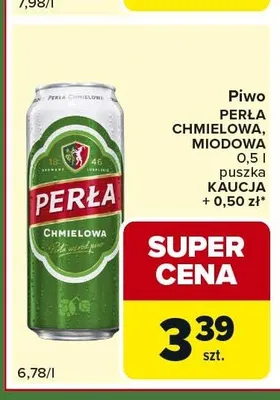 Piwo Perła Chmielowa promocja w Carrefour Express