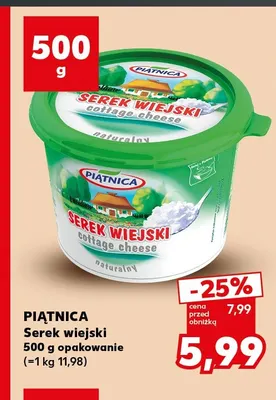 Serek wiejski Piątnica promocja w Kaufland