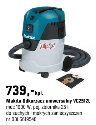 Odkurzacz uniwersalny VC2512L promocja w OBI