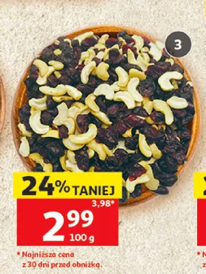 Mieszanka żurawiny i nerkowca promocja w Auchan