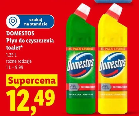 Płyn do czyszczenia toalet Domestos XL Pack promocja w Lidl