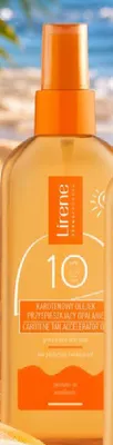 Olejek przyspieszający opalanie karotenowy Lirene SPF 10 promocja w Netto