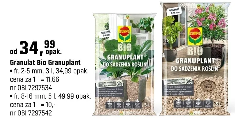 Granulat Bio Granuplan promocja w OBI