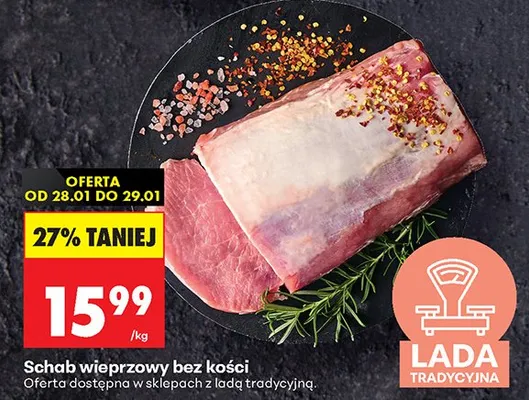 Schab wieprzowy bez kości promocja w Biedronka