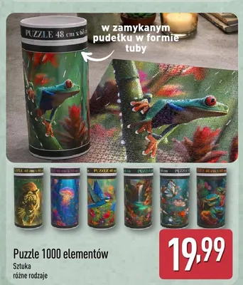 Puzzle 1000 elementów promocja w Aldi