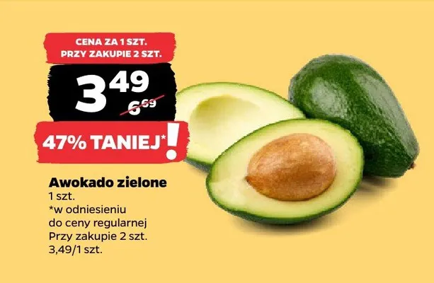 Awokado zielone promocja w Netto