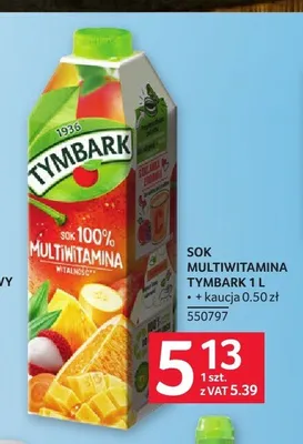 Sok multiwitamina Tymbark promocja w Selgros