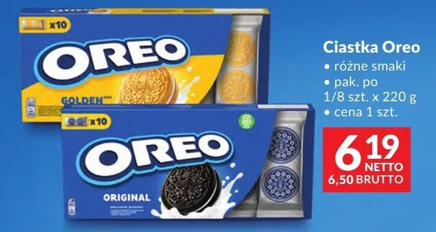 Ciastka Oreo różne smaki promocja w Makro