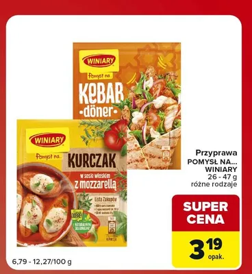 Przyprawa Pomysł na... Kebab döner Winiary promocja w Carrefour Market