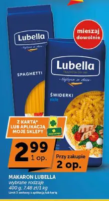 Makaron spaghetti Lubella promocja w Groszek