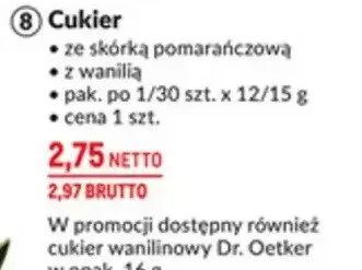 Cukier ze skórką pomarańczową z wanilią promocja w Makro